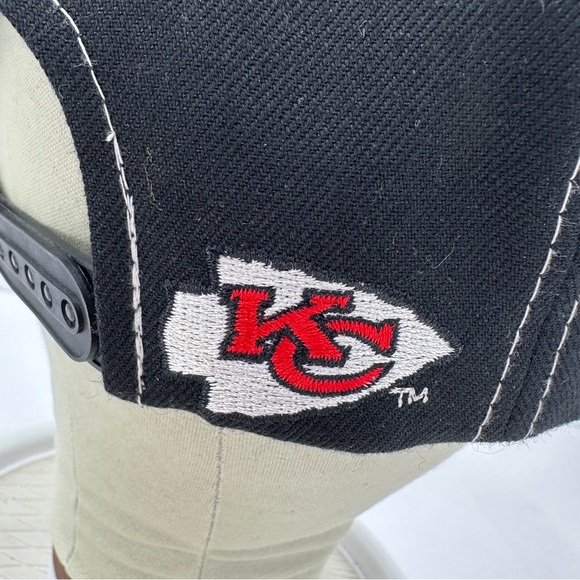 Vintage Rare Kansas City Chiefs Drew Pearson Snapback Hat Classic Black NFL Team - Picture 8 of 12